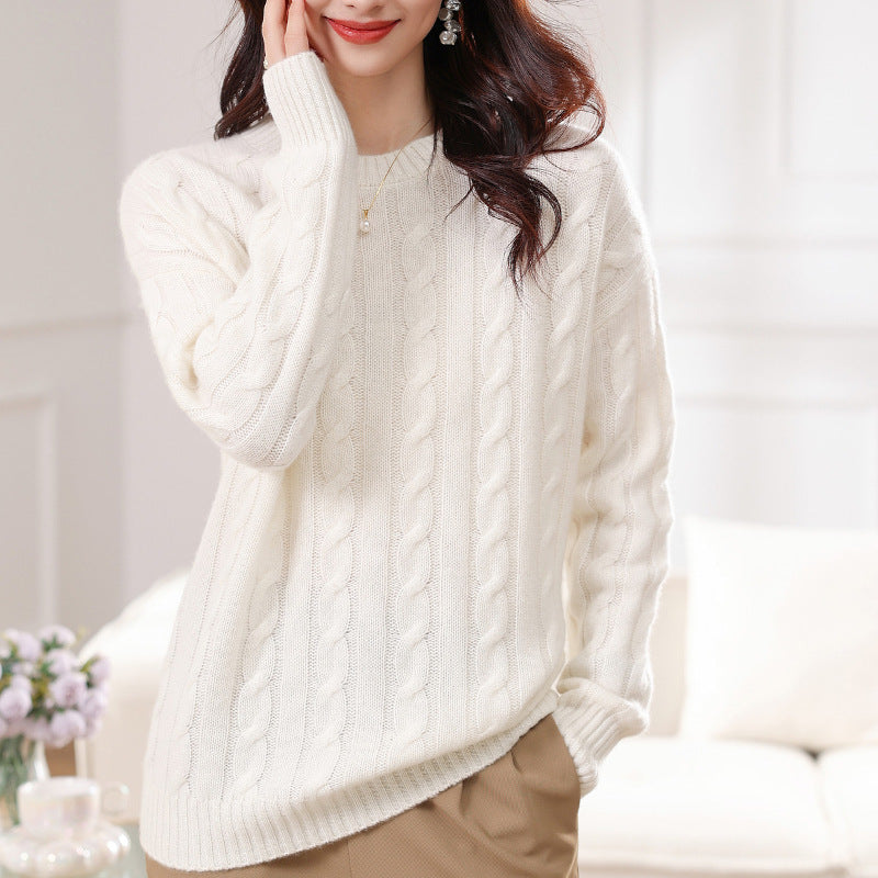 Cashmere Sweater Loose Oversized Knit Bottoming Shirt