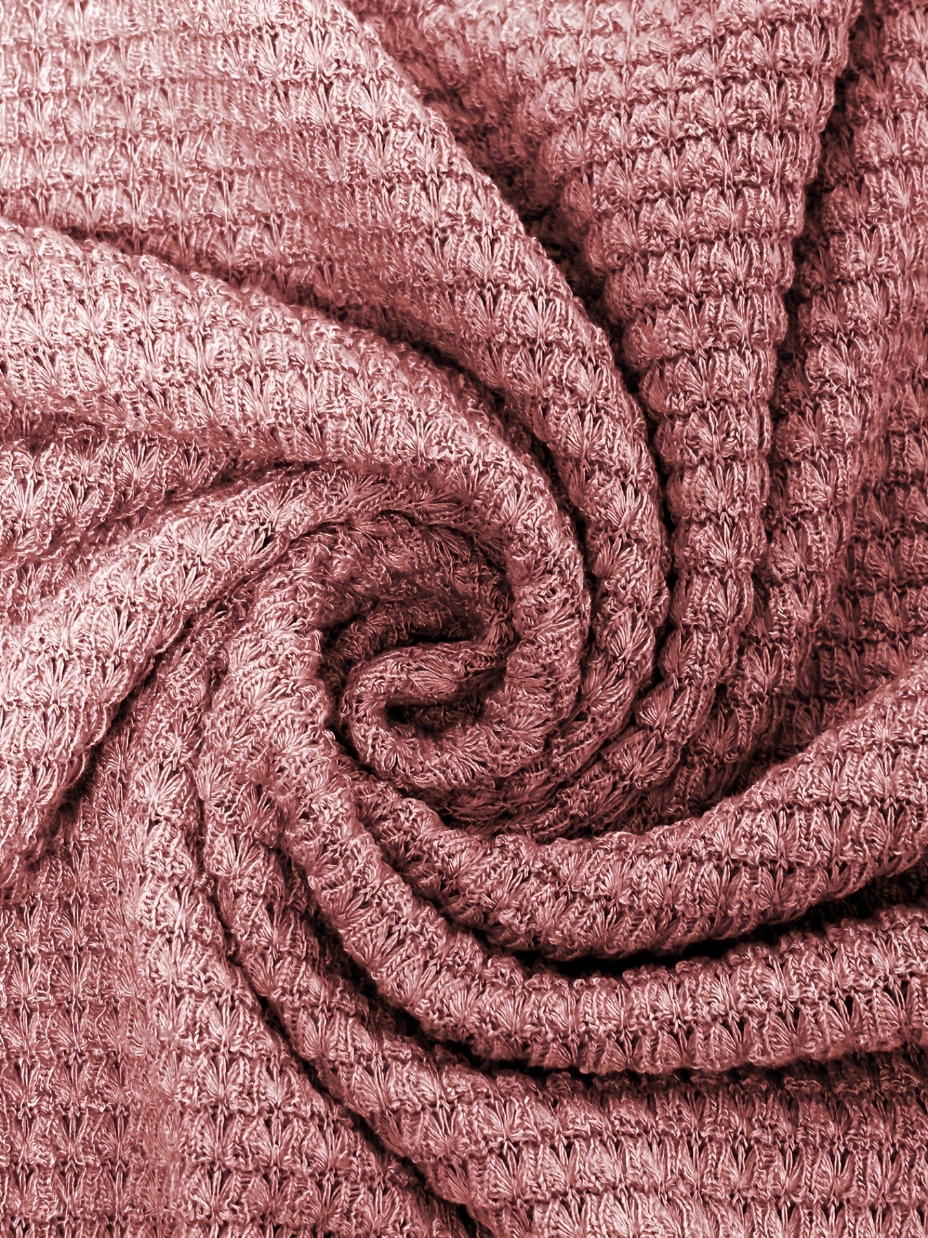 Self-pick-up Plus Size Women'S Casual Round Neck Long Sleeve T-Shirt Solid Colour Waffle Top Only Self-pickup Is Supported