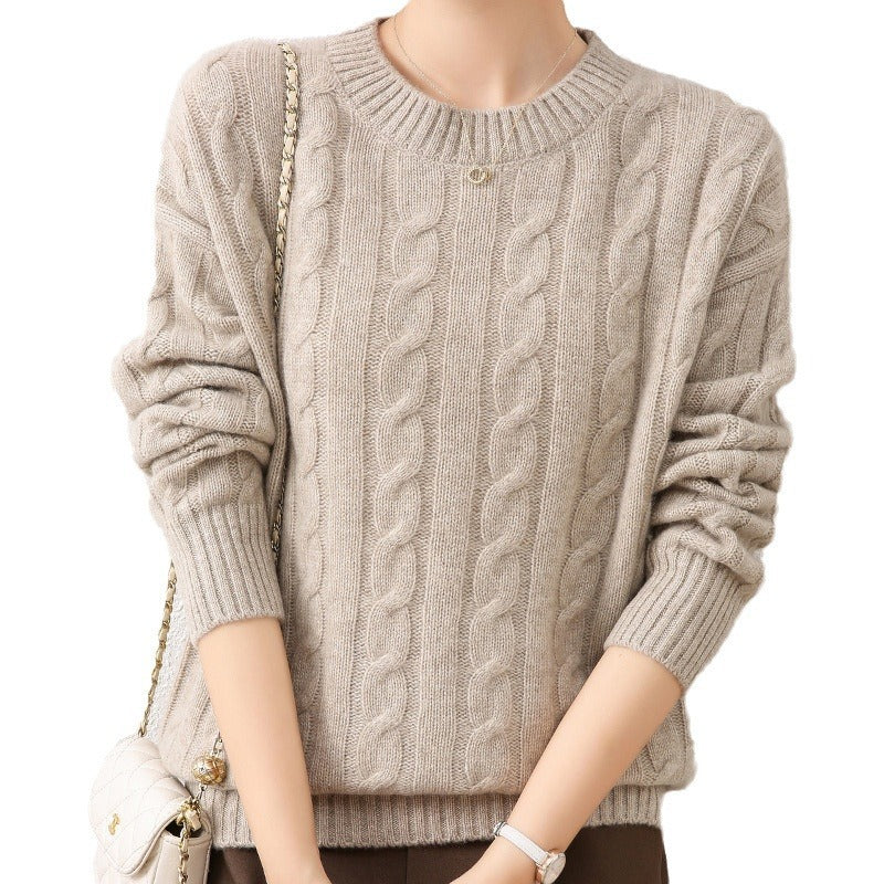 Cashmere Sweater Loose Oversized Knit Bottoming Shirt