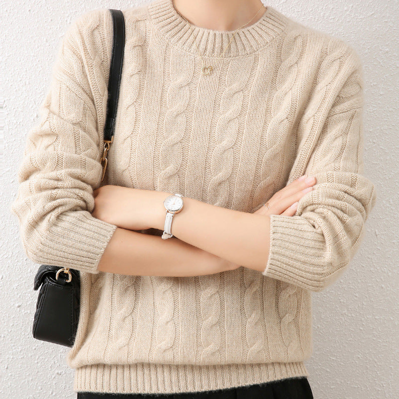 Cashmere Sweater Loose Oversized Knit Bottoming Shirt