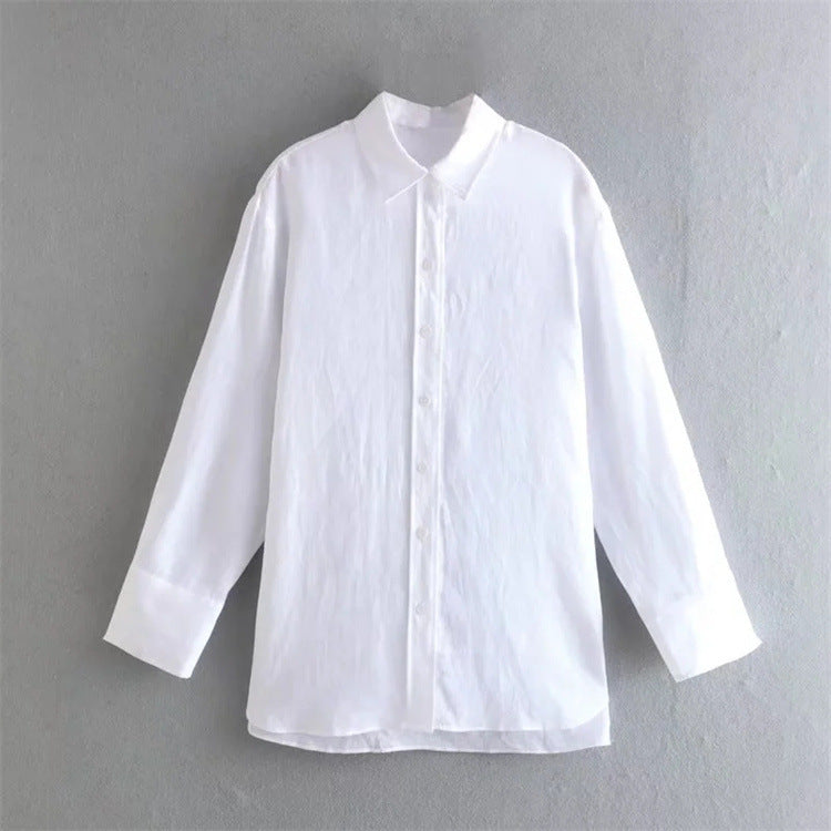 Women's Elegant Turtleneck Single Breasted Top