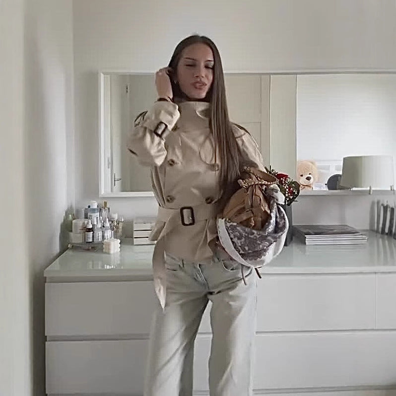 Women's Fashion Personalized Stand Collar Coat