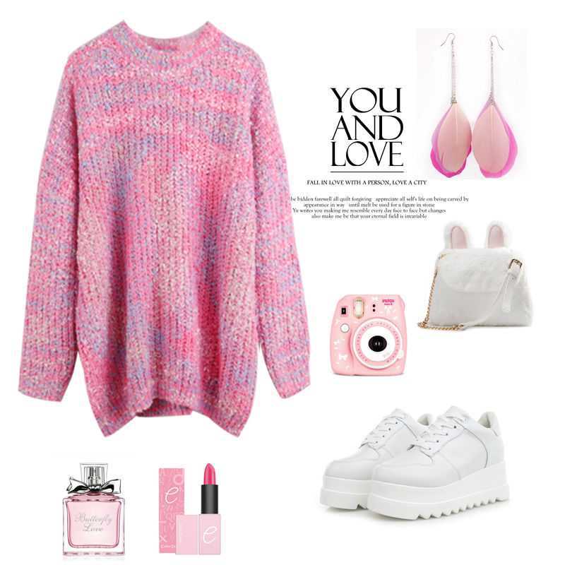 Autumn And Winter Lazy Wind Mid-Length Half Turtleneck Pullover Sweater