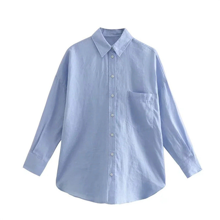 Women's Elegant Turtleneck Single Breasted Top