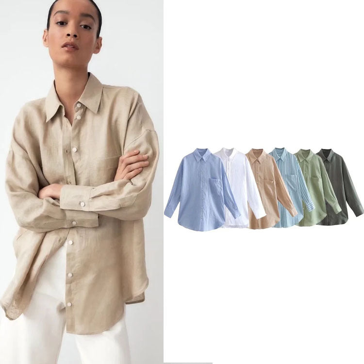 Women's Elegant Turtleneck Single Breasted Top